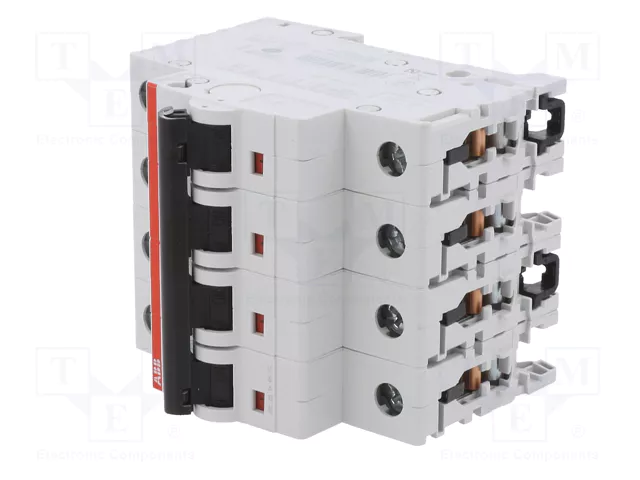ABB S200 S204-C16 Interruptor magnetotérmico 4 polos 16A 6kA