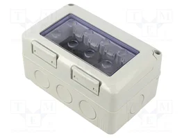 GEWISS 27 COMBI Carcasa para aparatos modulares Gris IP55
