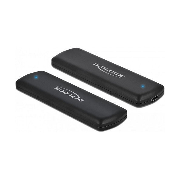 DeLOCK 42615 Caja Externa para SSD M.2 NVMe PCIe con USB 3.2 Gen 2 Tipo C, 10 Gbit/s, Plug & Play, Color Negro DeLOCK 42615 Caja Externa para SSD M.2 NVMe PCIe con USB 3.2 Gen 2 Tipo C, 10 Gbit/s, Plug & Play, Color Negro