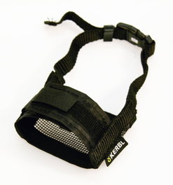Kerbl Bozal Perro Nylon 12-14cm x 5,5cm Ajustable Velcro Malla Resistente