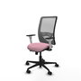 PIQUERAS Y CRESPO Silla de oficina Zulema Rosa y Gris