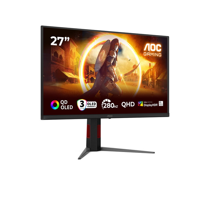 AOC Q27G4ZR Monitor Gaming 27'' QHD Fast IPS 240Hz (260Hz OC) Black/Red AOC Q27G4ZR Monitor Gaming 27'' QHD Fast IPS 240Hz (260Hz OC) Black/Red