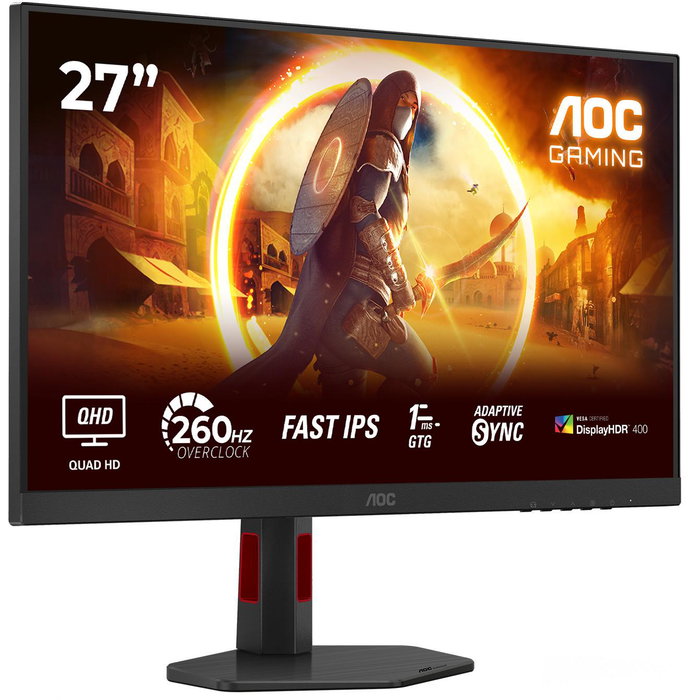 AOC Monitor Gaming QHD 165Hz Curvo 1800R HDR400 1ms Q27G4ZR