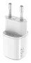 Celly UPTC1USB1USBC25 Cargador de Pared GaN 25W Blanco con 1 Puerto USB-C y 1 Puerto USB-A, Carga Rápida para Smartphone, Tableta y Más