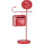 Basics Buzón decorativo de Navidad rojo, 51cm