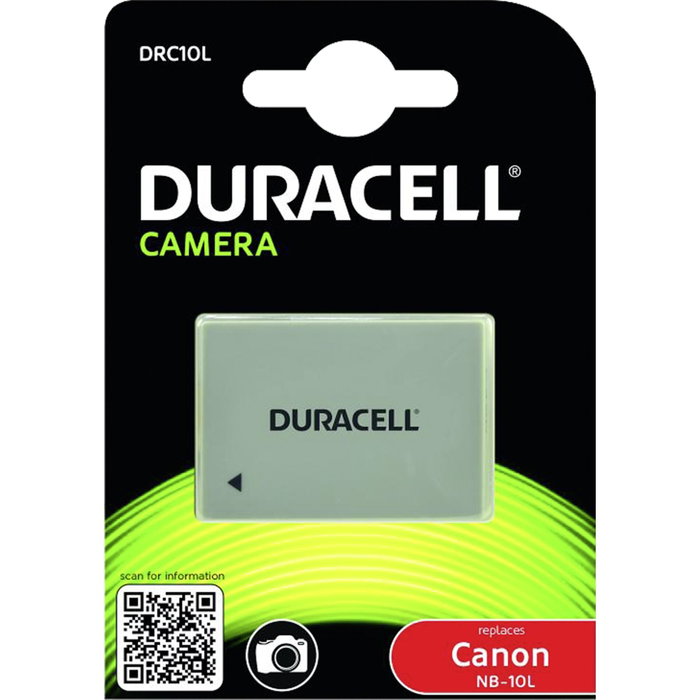 Duracell Batería de iones de litio 950mAh para Canon NB-10L Duracell Batería de iones de litio 950mAh para Canon NB-10L