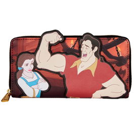 Loungefly Cartera Villanos Escena Gaston La Bella y la Bestia Disney 20x10cm