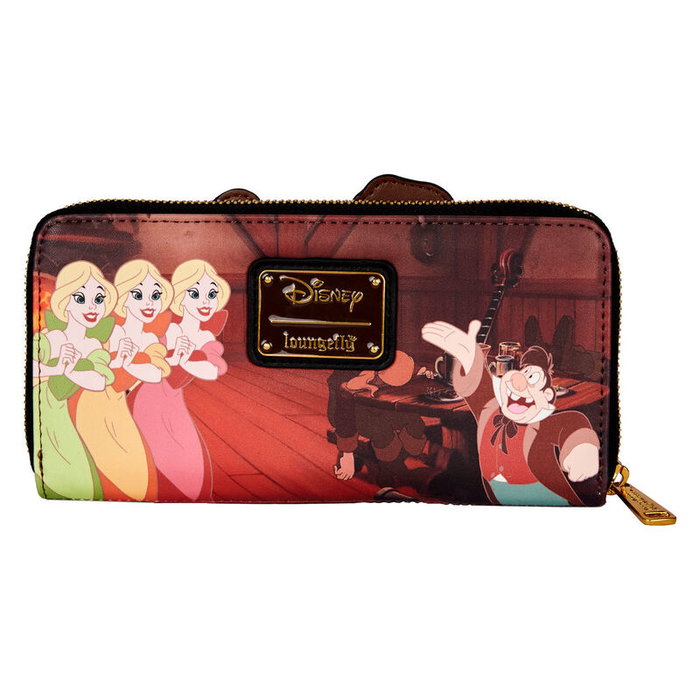 Loungefly Cartera Villanos Escena Gaston La Bella y la Bestia Disney 20x10cm