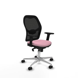 PIQUERAS Y CRESPO Silla de oficina Jorquera Rosa y Negro
