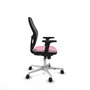 PIQUERAS Y CRESPO Silla de oficina Jorquera Rosa y Negro