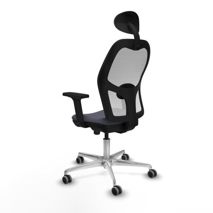 PIQUERAS Y CRESPO Silla de oficina Jorquera con mecanismo Sincro/Traslack, Gris oscuro y Blanco PIQUERAS Y CRESPO Silla de oficina Jorquera con mecanismo Sincro/Traslack, Gris oscuro y Blanco