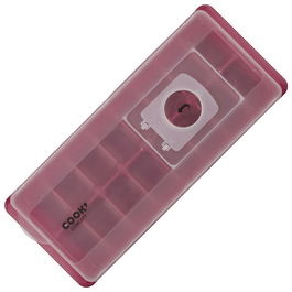 Cook Concept Molde 16 Cubitos Con Tapa Plástico Colores Surtidos Fácil de Transportar 26x11 cm