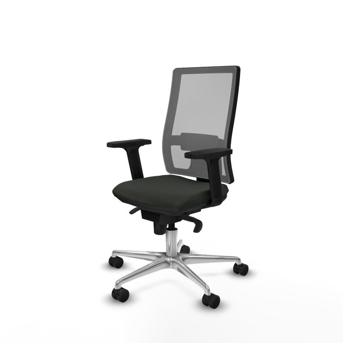 PIQUERAS Y CRESPO Silla de oficina Horna con mecanismo Sincro, Negro/Gris PIQUERAS Y CRESPO Silla de oficina Horna con mecanismo Sincro, Negro/Gris