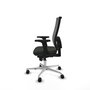PIQUERAS Y CRESPO Silla de oficina Horna con mecanismo Sincro, Negro/Gris