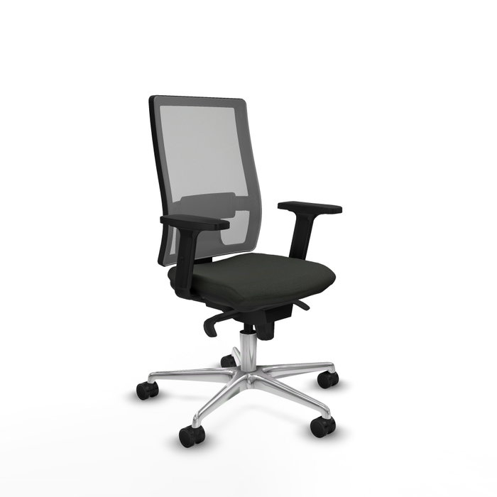 PIQUERAS Y CRESPO Silla de oficina Horna con mecanismo Sincro, Negro/Gris PIQUERAS Y CRESPO Silla de oficina Horna con mecanismo Sincro, Negro/Gris