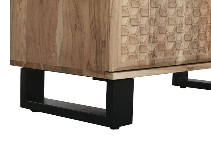 DKD Home Decor Aparador de Acacia y Metal