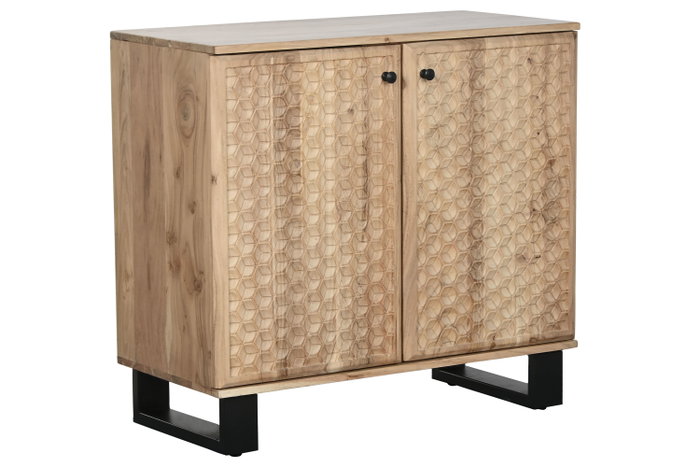 DKD Home Decor Aparador de Acacia y Metal