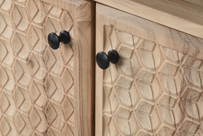DKD Home Decor Aparador de Acacia y Metal