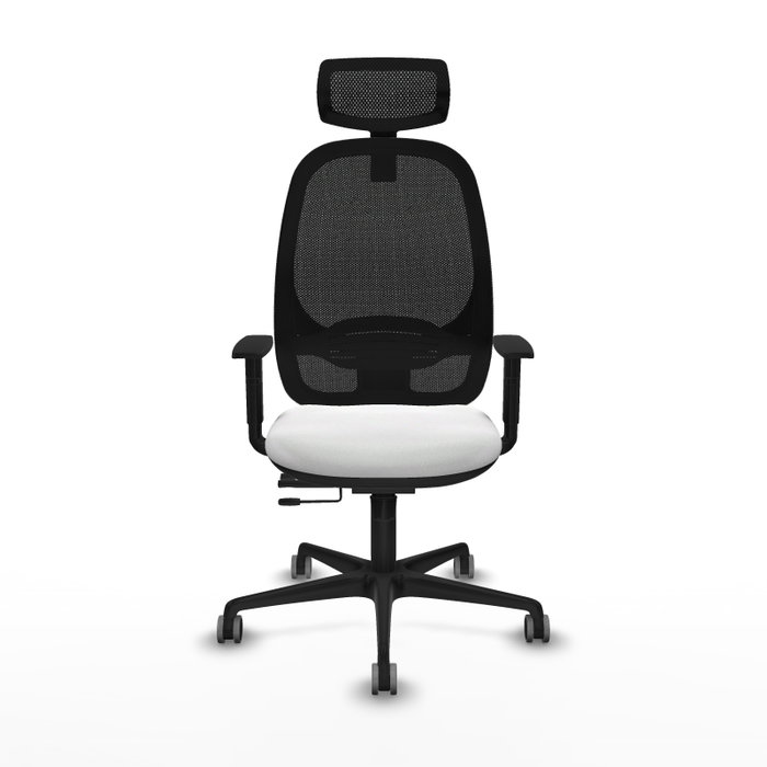 PIQUERAS Y CRESPO Silla de oficina Cilanco con mecanismo Sincro/Traslack Blanco y Negro PIQUERAS Y CRESPO Silla de oficina Cilanco con mecanismo Sincro/Traslack Blanco y Negro