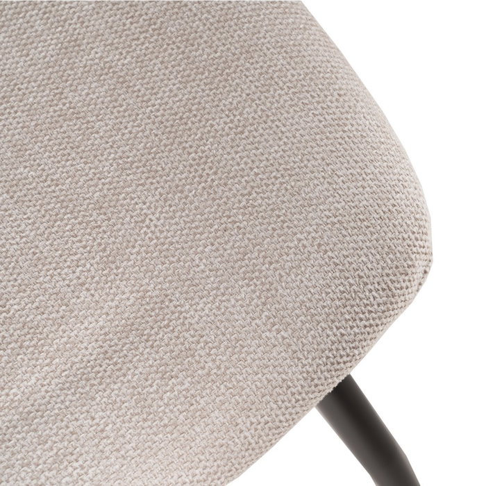 Silla Crema Tejido-Metal Salón 43 X 52 X 87 cm (Set de 4)