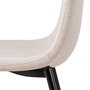 Silla Crema Tejido-Metal Salón 43 X 52 X 87 cm (Set de 4)
