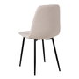 Silla Crema Tejido-Metal Salón 43 X 52 X 87 cm (Set de 4)
