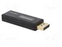 LogiLink Probador DisplayPort para información EDID, DisplayPort 1.2 y 1.4, negro