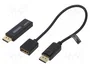 LogiLink Probador DisplayPort para información EDID, DisplayPort 1.2 y 1.4, negro