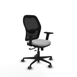 PIQUERAS Y CRESPO Silla de oficina Jorquera Gris claro con mecanismo Sincro/Traslack
