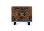 Giner y Colomer Cómoda de Madera de Acacia y Patas de Metal 3 Cajones