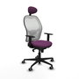 PIQUERAS Y CRESPO Silla de oficina Jorquera Morada y Blanca