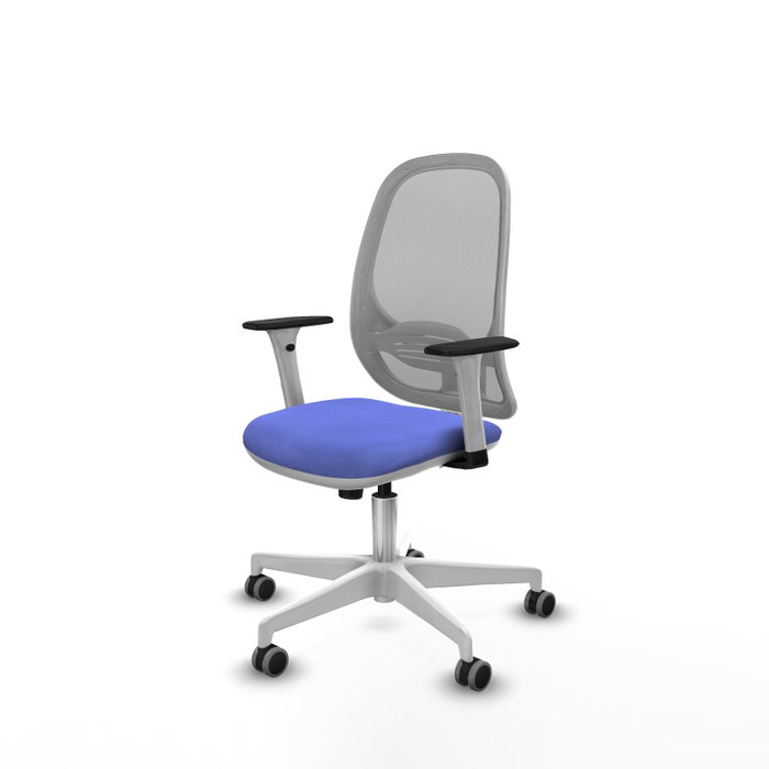 PIQUERAS Y CRESPO Silla de oficina Cilanco con mecanismo Sincro Azul claro y Gris PIQUERAS Y CRESPO Silla de oficina Cilanco con mecanismo Sincro Azul claro y Gris