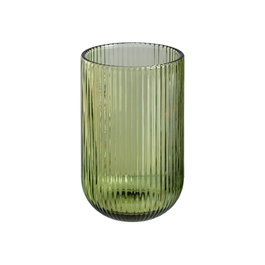 Ixia Vaso de Cristal Decoración Verde 425ml x 6 unidades