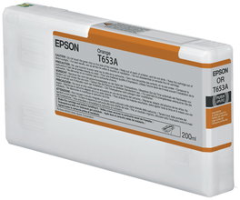 Epson Cartucho de tinta T653A Naranja (200 ml) original