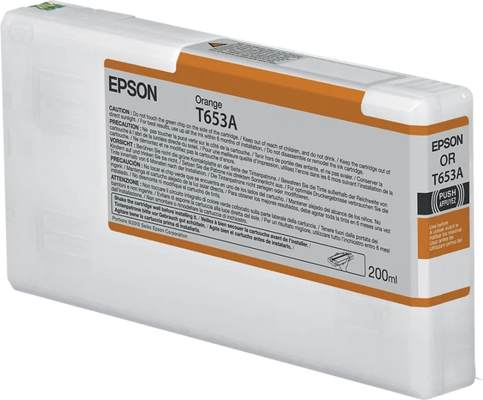 Epson Cartucho de tinta T653A Naranja (200 ml) Original