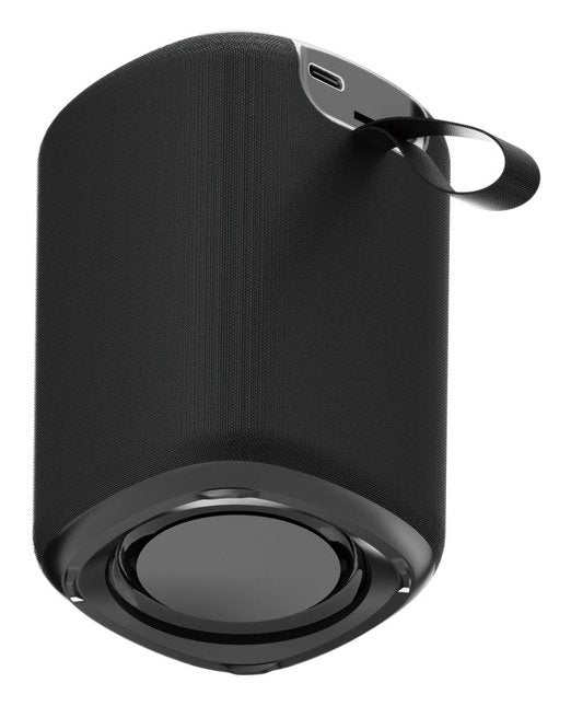 Gembird SPK-BT-LED-08S Altavoz Portátil Bluetooth para Fiestas con Luces LED RGB, Radio FM, Entrada USB/MicroSD, Micrófono Integrado, Batería Recargable, Color Negro