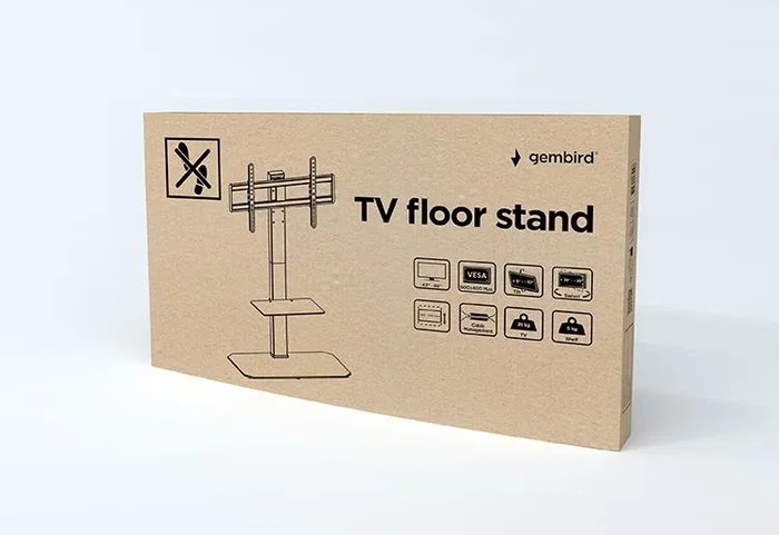 Gembird TVS-86ST-01 Soporte para TV 43-86 pulgadas Negro