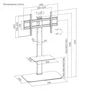 Gembird TVS-86ST-01 Soporte para TV 43-86 pulgadas Negro