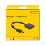 DeLOCK Adaptador DisplayPort 1.2 macho a HDMI hembra 4K activo, negro