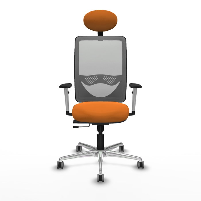 PIQUERAS Y CRESPO Silla de oficina Zulema Naranja y Gris PIQUERAS Y CRESPO Silla de oficina Zulema Naranja y Gris