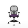 PIQUERAS Y CRESPO Silla de oficina Jorquera con mecanismo Sincro, Morado y Gris