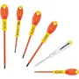 Stanley 0-65-443 Juego de 6 Destornilladores Aislados 1000V Electricista Pozidriv Probador