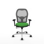 PIQUERAS Y CRESPO Silla de oficina Jorquera con mecanismo Sincro/Traslack, Verde y Gris