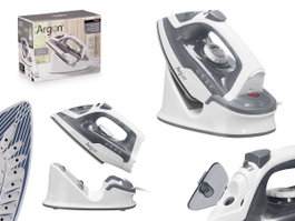 Argon Plancha Inalámbrica con Base Gris Cerámico 1600W