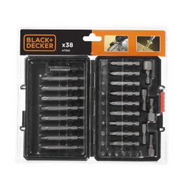 Black+Decker Juego para atornillar de 38 piezas