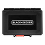 Black+Decker Kit de Atornilladores, 38 Piezas con Maletín - 32 Puntas (25, 50, 75 mm), 5 Llaves de Vaso (5-12 mm) y Adaptador Magnético