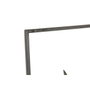 DKD Home Decor Set de 3 Decoraciones de Pared de Metal Azul Marino y Dorado