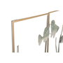 DKD Home Decor Set de 3 Decoraciones de Pared de Metal Azul Marino y Dorado
