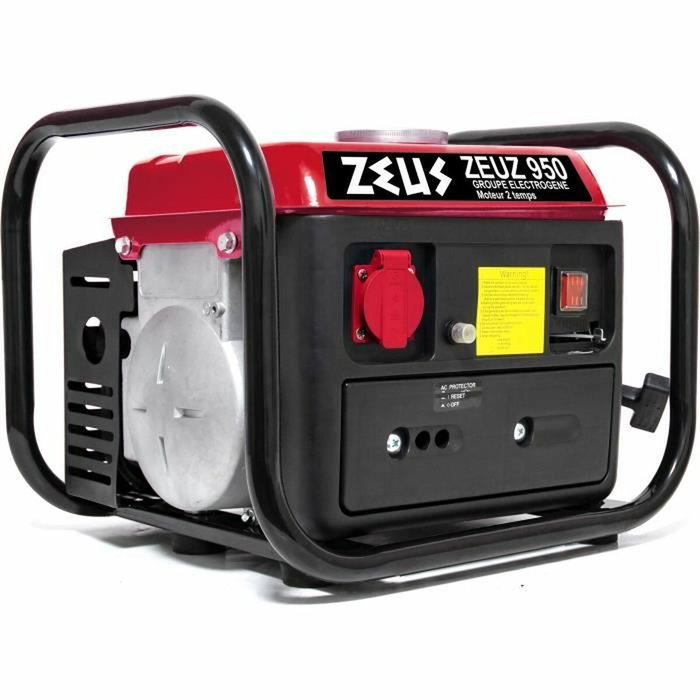 Zeus Grupo electrógeno 720W con motor de gasolina de 2 tiempos ZEUZ 950 Zeus Grupo electrógeno 720W con motor de gasolina de 2 tiempos ZEUZ 950