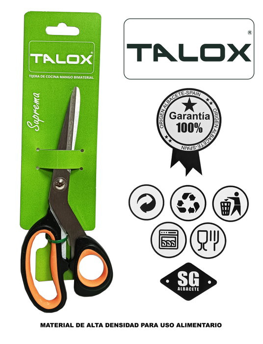 TALOX Tijera de cocina bimaterial 20 cm 20402-20-LE